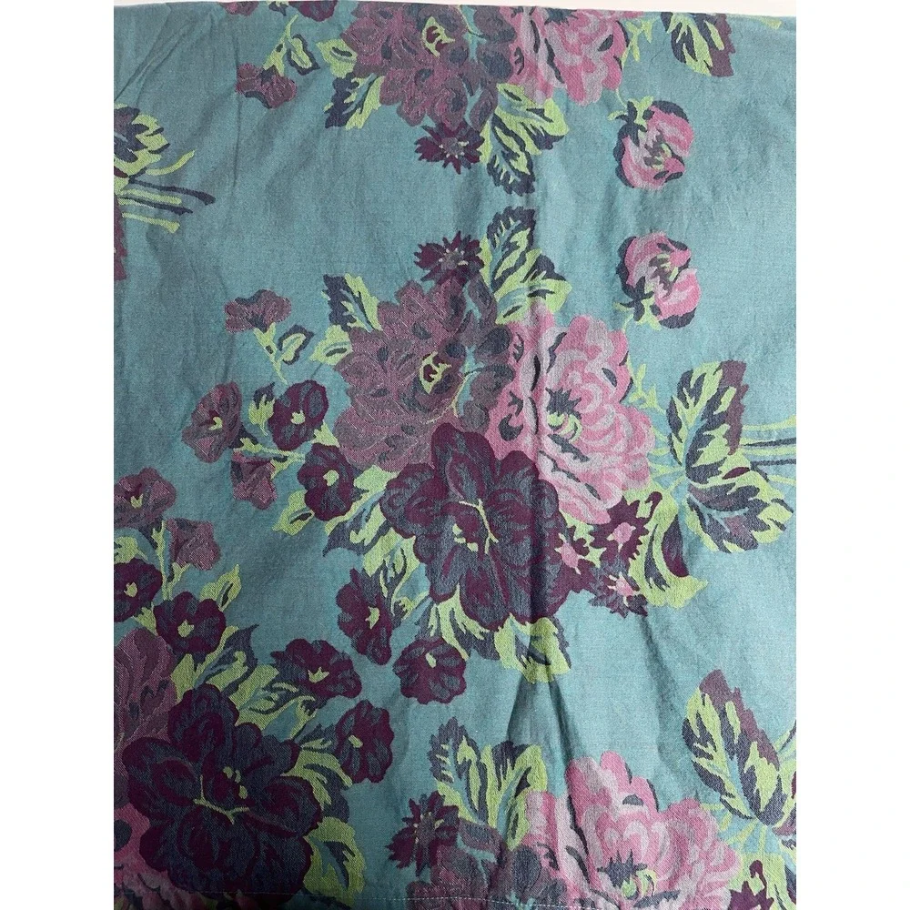 ANTHROPOLOGIE Tablecloth Floral 53x54